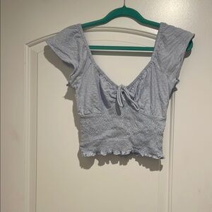Light Blue Women's crop top